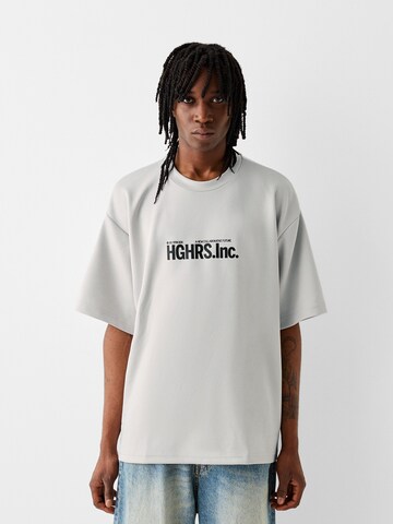 T-Shirt Bershka en gris : devant