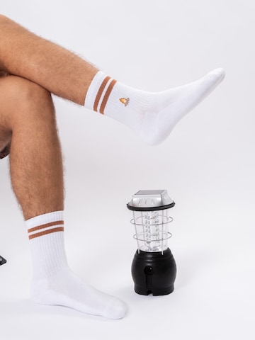Occulto Socken 'Rio' in Weiß: Vorderseite