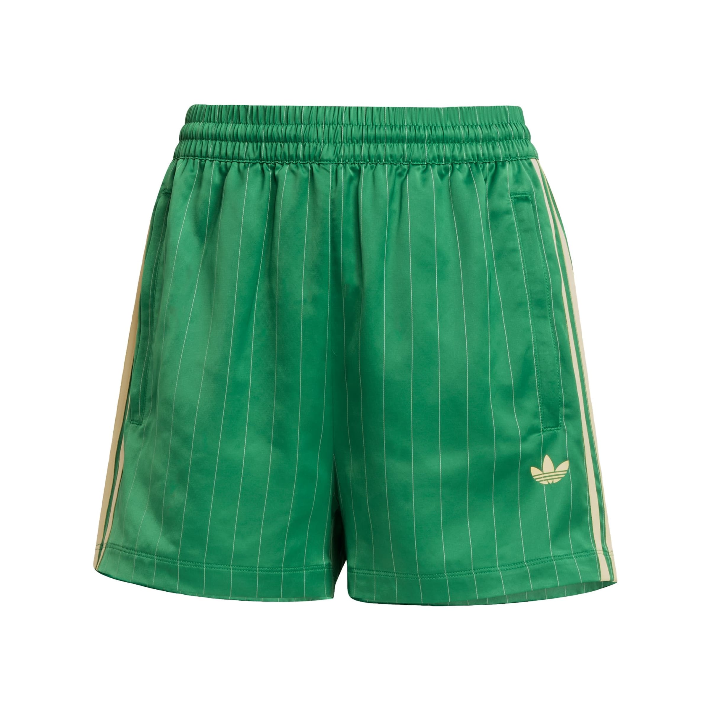 Regular Pantaloni 'Pin-stripe Satin' de la ADIDAS ORIGINALS pe verde: față