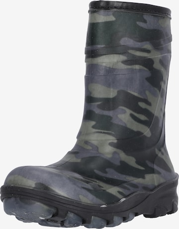 ZigZag Rubber Boots 'Cenerki' in Grey: front