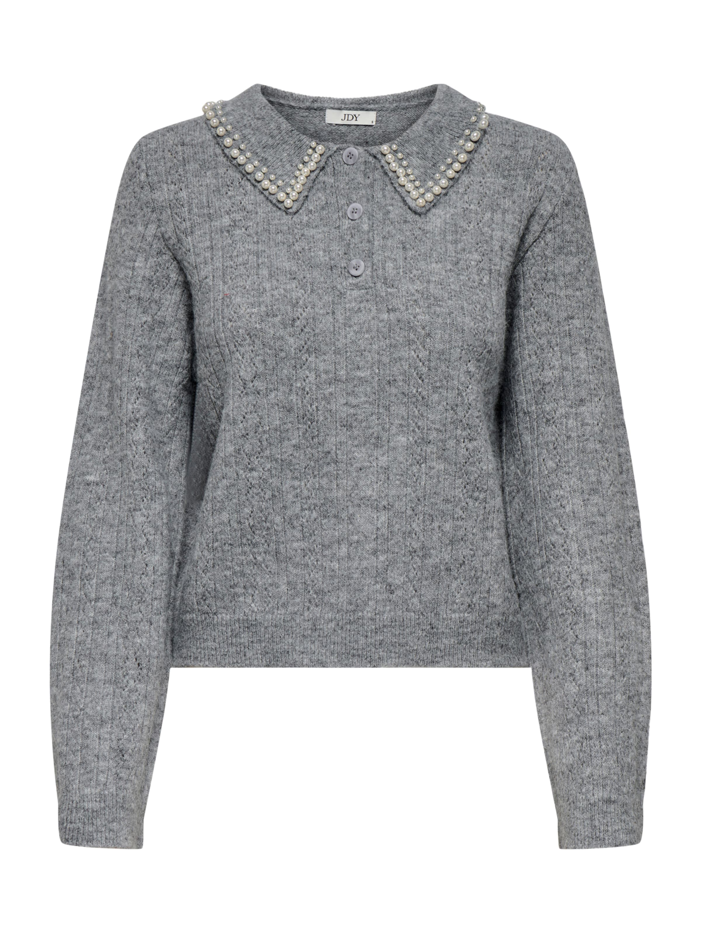 JDY Pull-over 'JDYAPRIL' en gris chiné, Vue avec produit