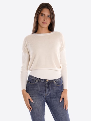 Pull-over 'Maglia' Yes Zee en blanc