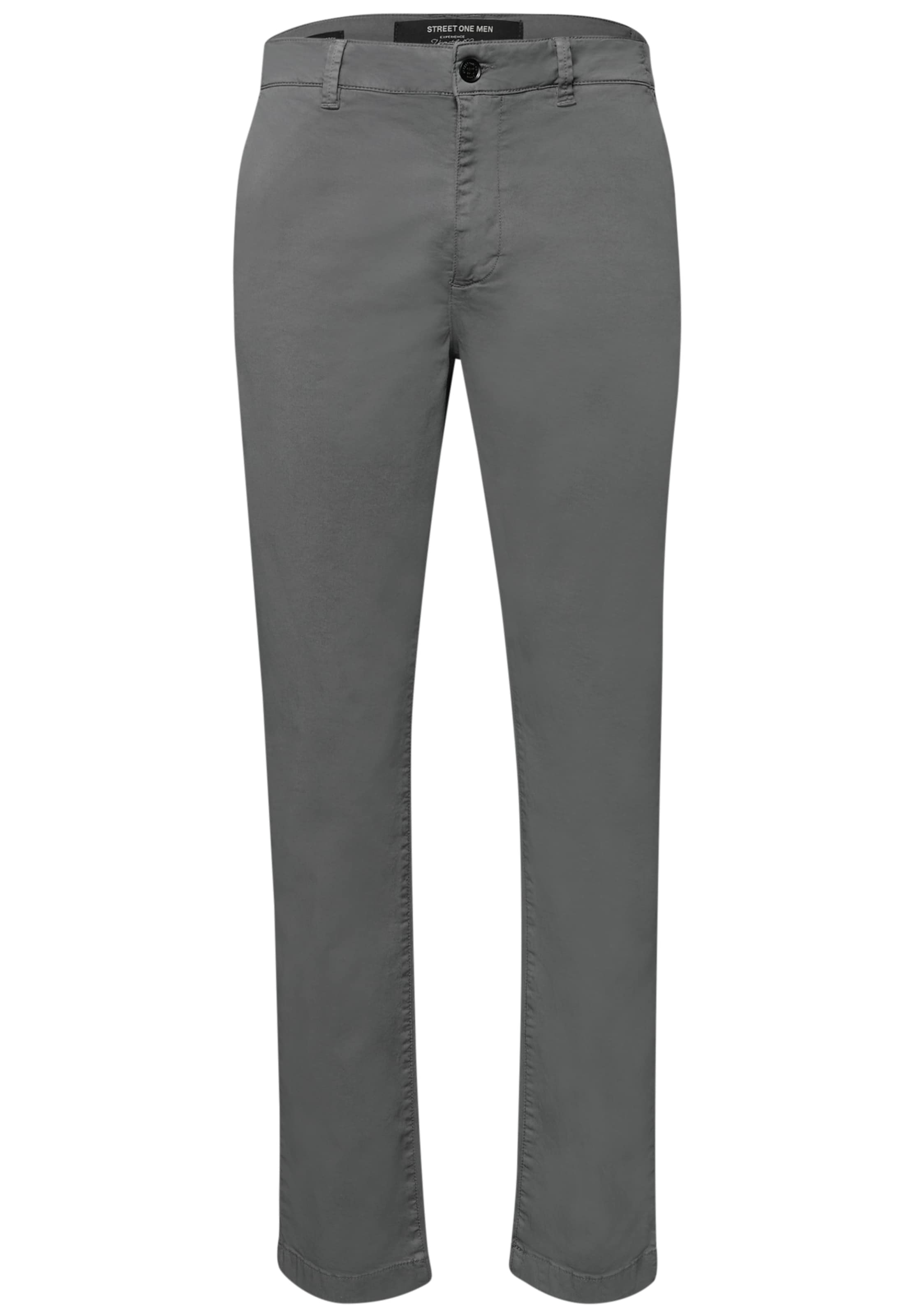 Street One MEN Chino Pants in Grey: front