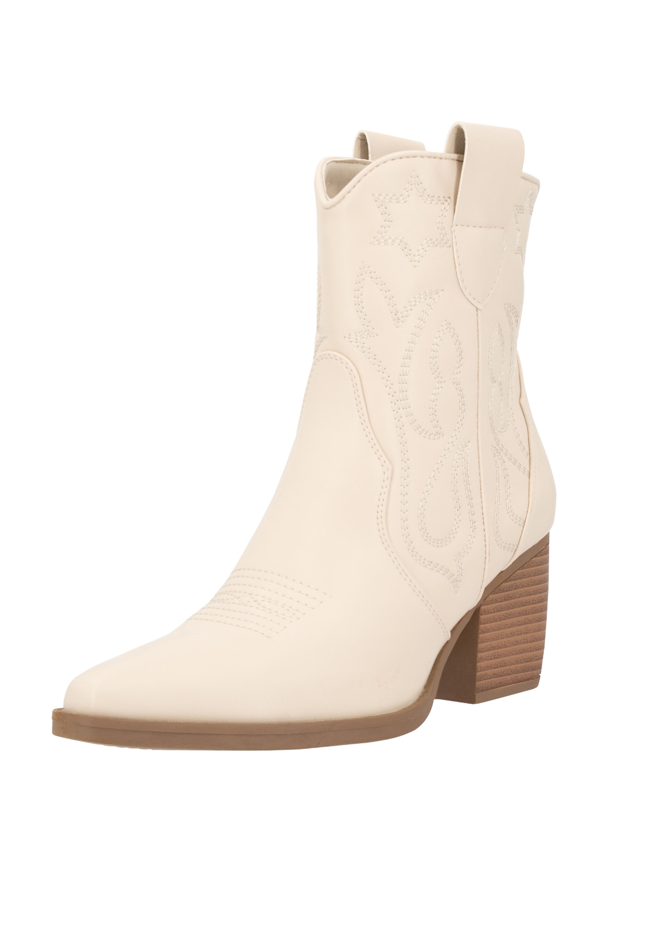 Salinyang Comwboystøvler i beige: forside