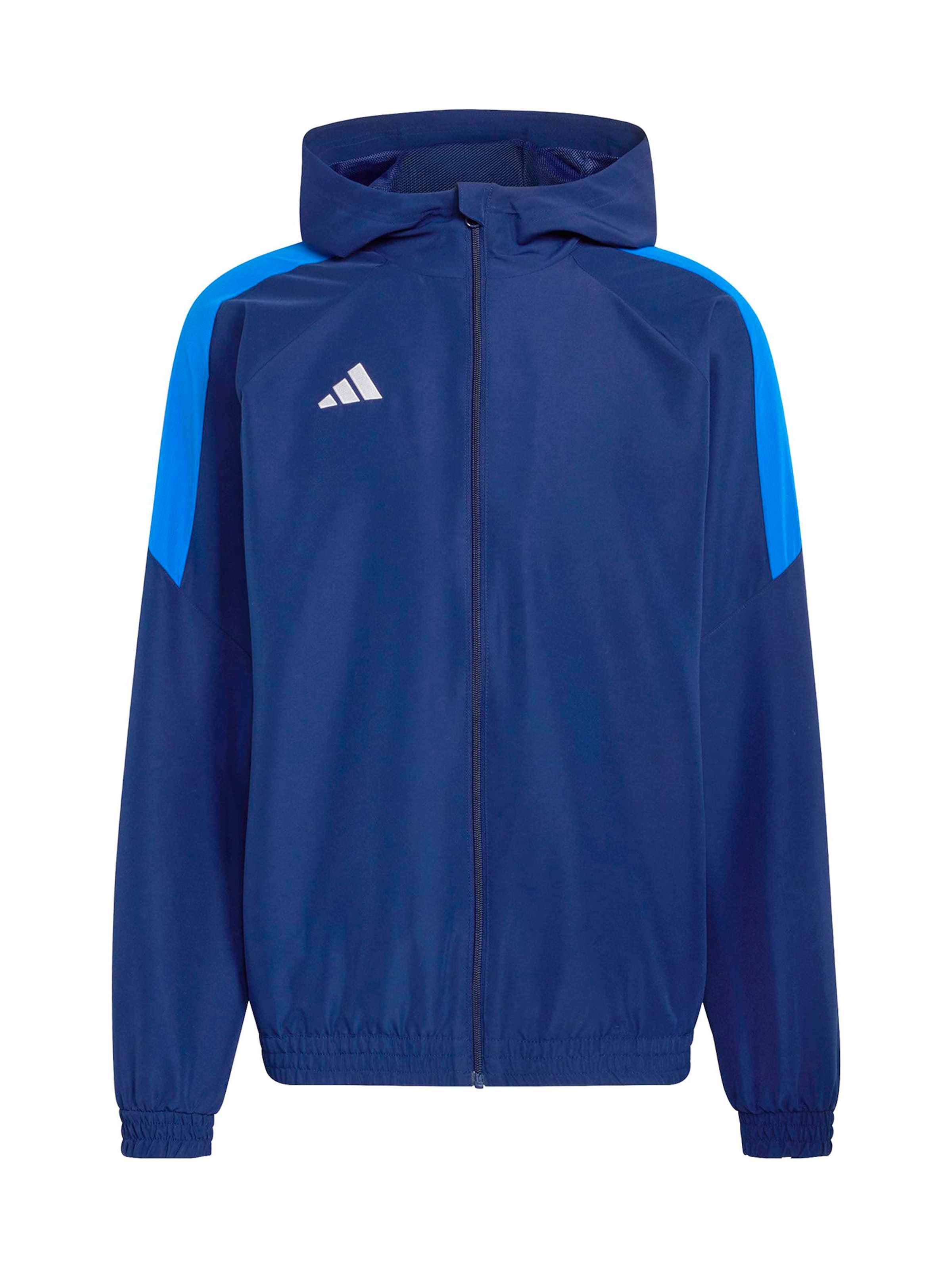 ADIDAS PERFORMANCE Veste de sport 'TIRO ES' en S en bleu ciel / bleu foncé, Vue avec produit
