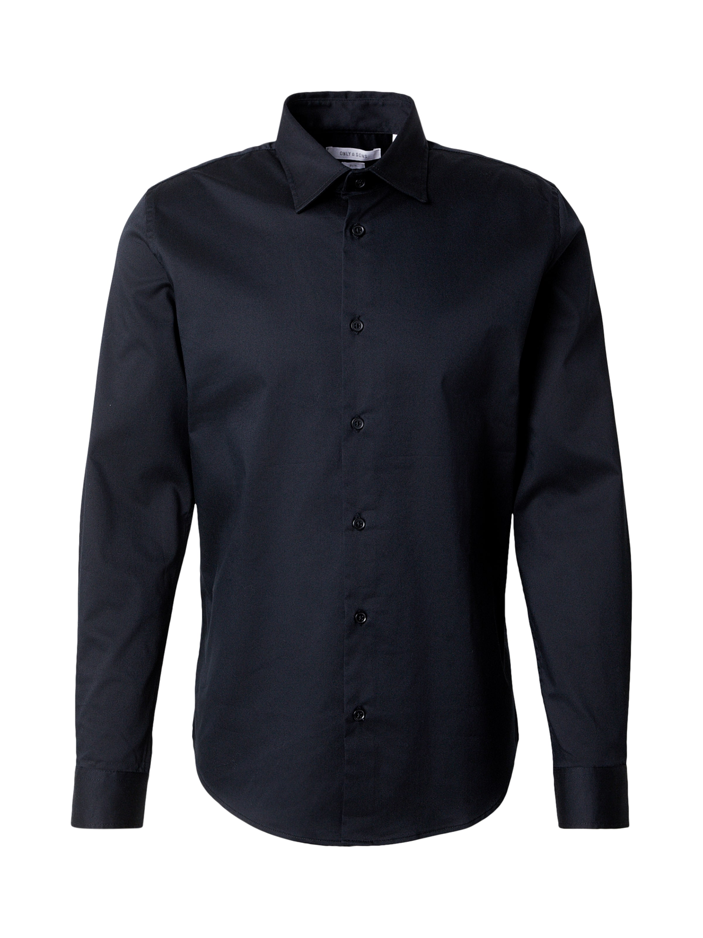 Only & Sons Hemd 'ONSJIM' in Schwarz: Vorderseite