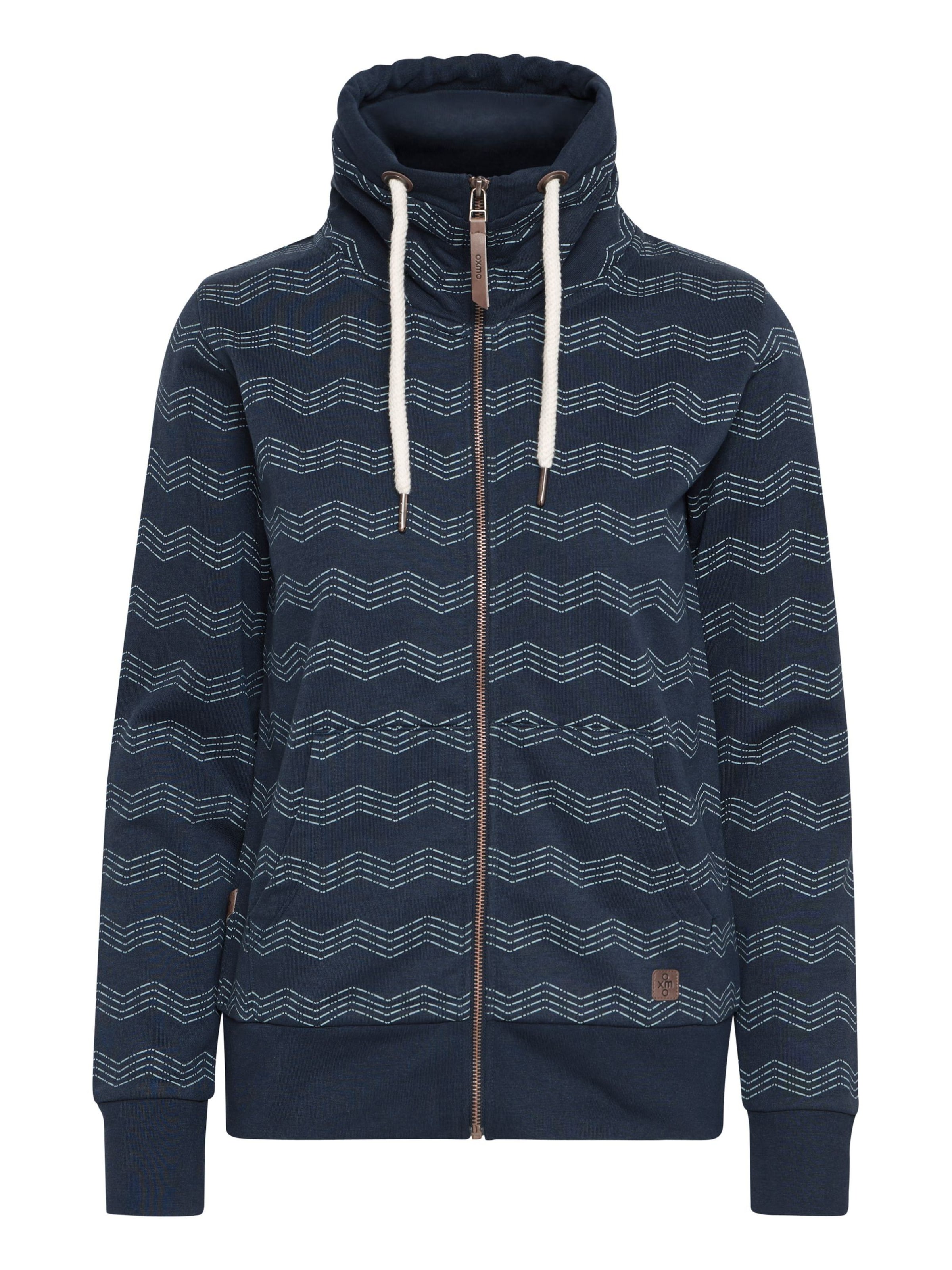 Oxmo - Casaco de malha ' OXVANTA ' em azul: frente