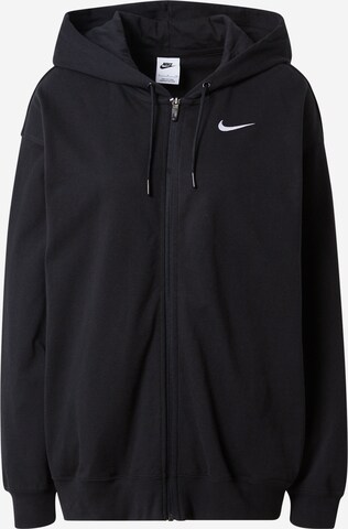 Veste de survêtement Nike Sportswear en noir : devant