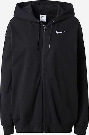 Nike Sportswear Veste de survêtement en noir / blanc, Vue avec produit