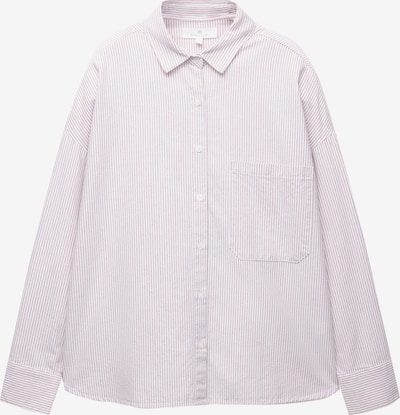 Pull&Bear Bluza 'PACIFIC' u sivkasto ljubičasta (mauve) / bijela, Pregled proizvoda