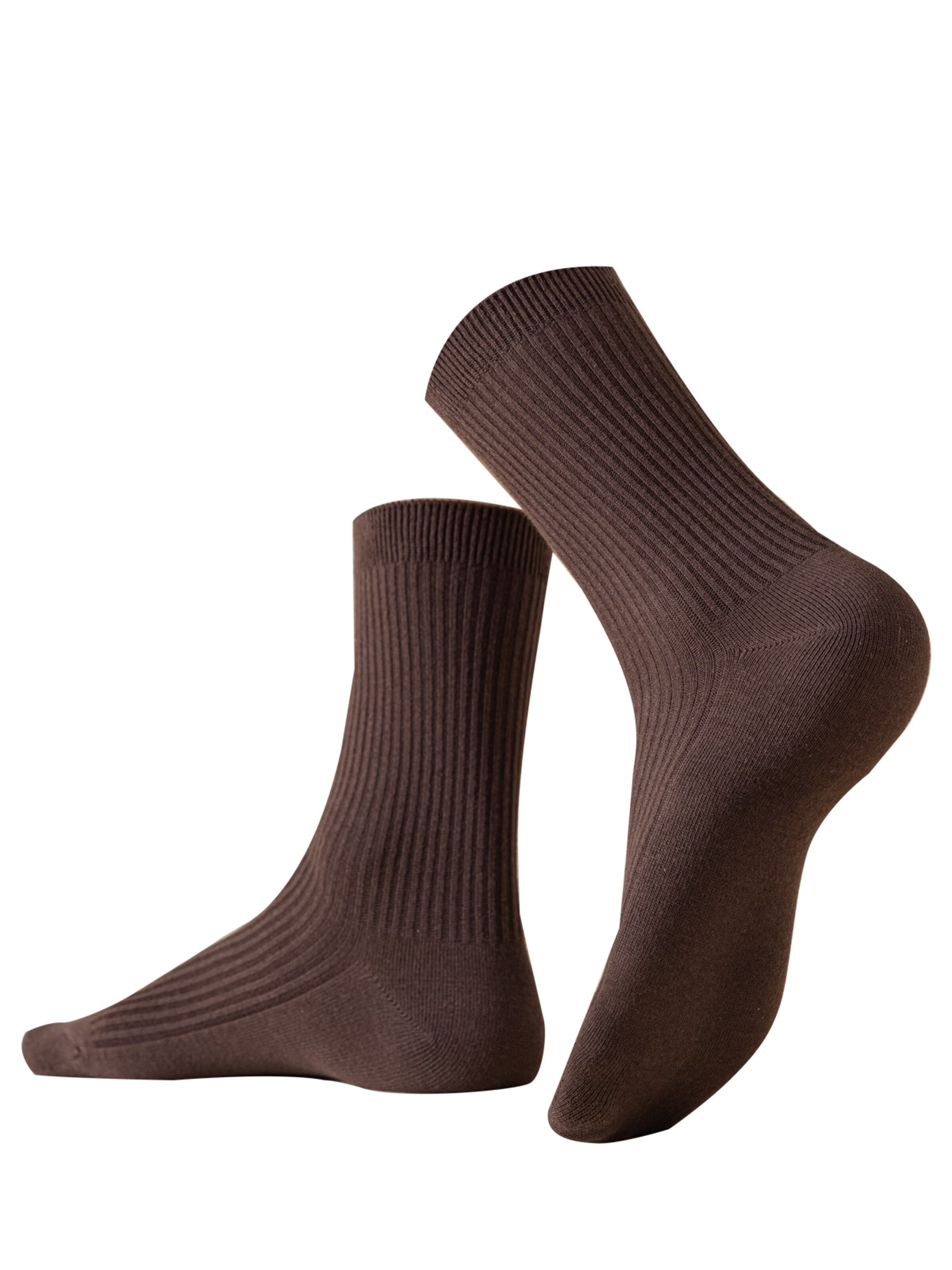 Millo Socken 'Cosy Steps 10'‌‌‌‌‌‌‌‌‌ in Braun
