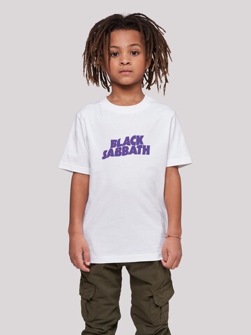 T-Shirt 'Black Sabbath' F4NT4STIC en blanc : devant