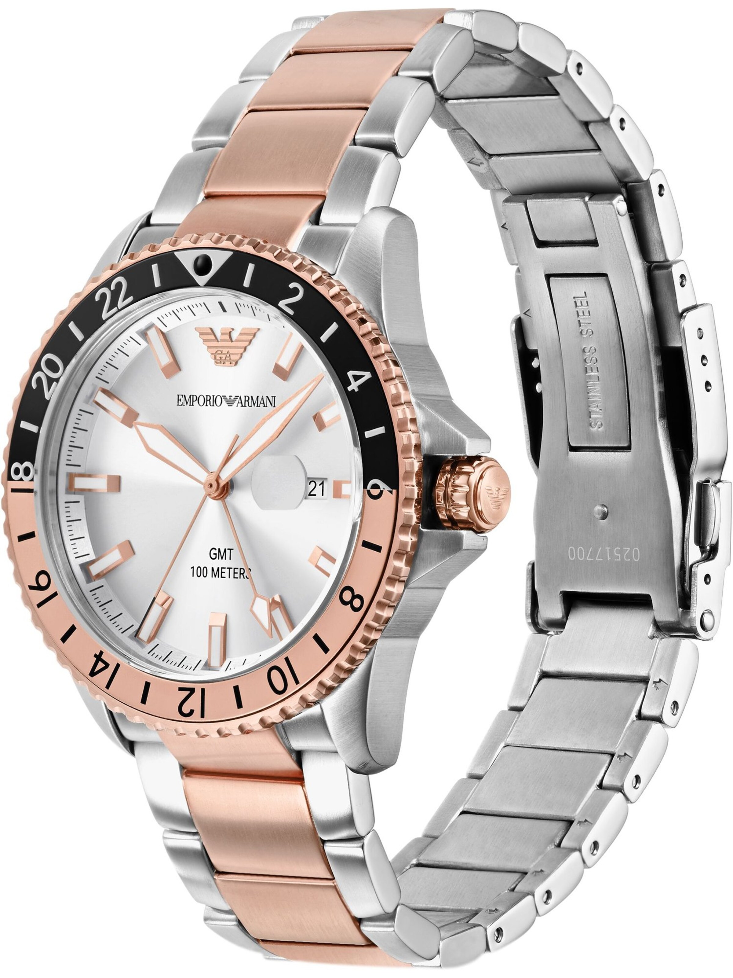 Emporio Armani Analoguhr in Silber