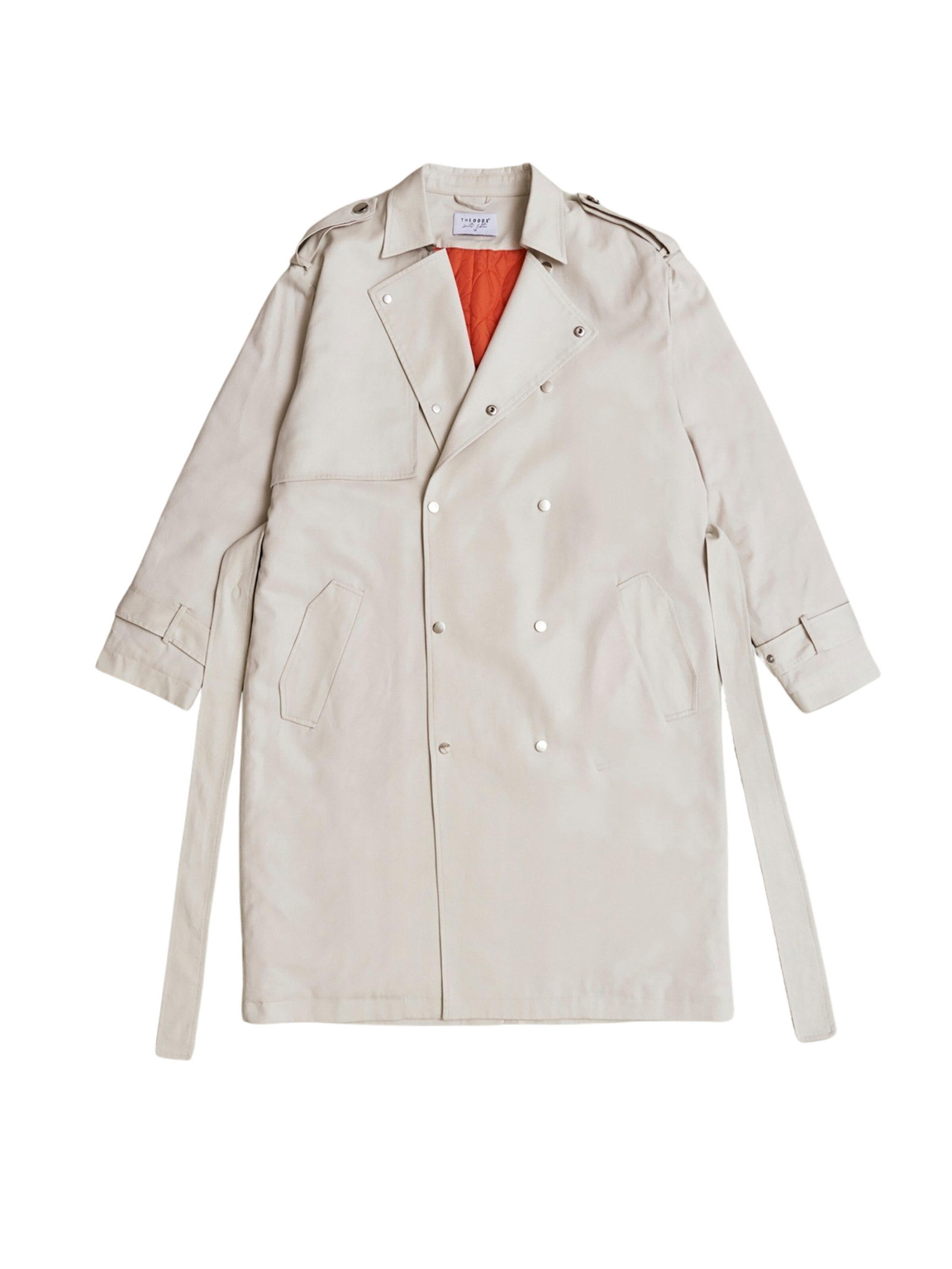 THE ODDS Tussenjas 'Trench Coat / LMTD Edition' in Beige: voorkant