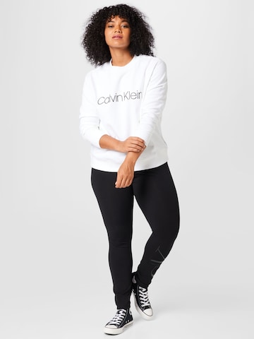 balts Calvin Klein Curve Sportisks džemperis