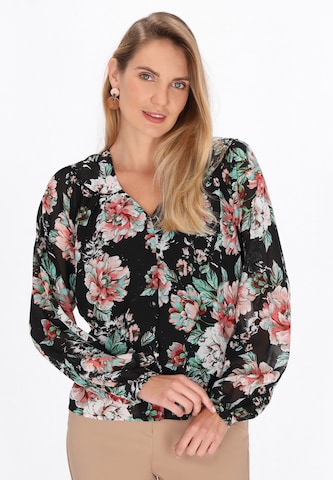 Usha Blouse in Zwart: voorkant