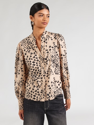 Chemisier 'SANAH' NÜMPH en beige : devant