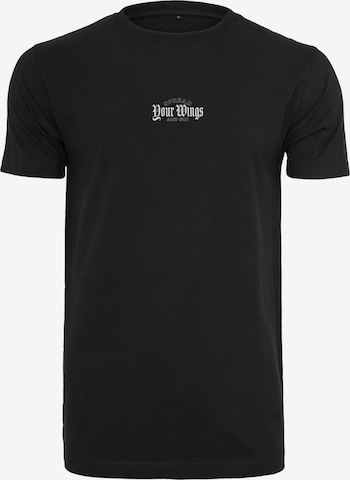 Mister Tee Shirt 'Spread Your Wings And Fly' in Black: front