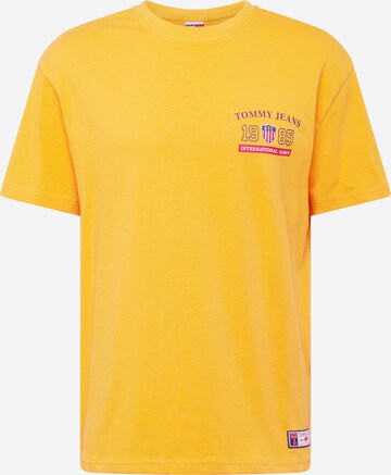 Tommy Jeans - Camiseta 'ARCHIVE GAMES' en amarillo: frente