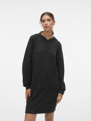 VERO MODA Knitted dress 'Doffy' in Black: front