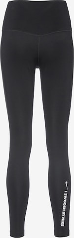 NIKE Skinny Sportbroek 'One' in Zwart