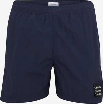 Shorts de bain Calvin Klein Underwear en bleu : devant