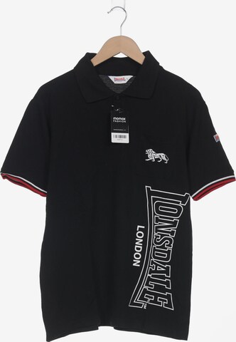 LONSDALE Poloshirt L in Schwarz: predná strana