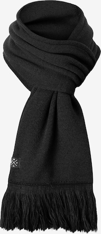 Manufaktur13 Schal 'Fringe' in Schwarz: Vorderseite