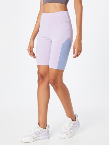 Urban Classics Skinny Leggings in Purple: front