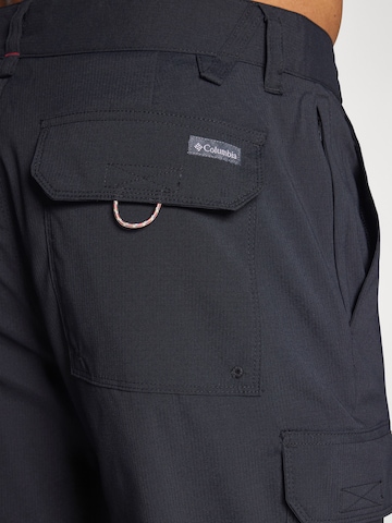 COLUMBIA Štandardný strih Outdoorové nohavice 'Tech Trail Utility' - Čierna