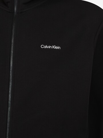 Calvin Klein Big & Tall Sweatjacke in Schwarz