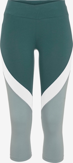 LASCANA ACTIVE Pantalon de sport en émeraude / vert pastel / blanc, Vue avec produit