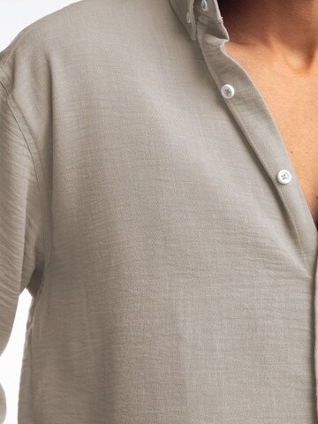 Giesto Comfort fit Button Up Shirt 'Hemden' in Beige