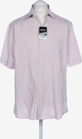 HECHTER PARIS Button Up Shirt in L in Blue: front