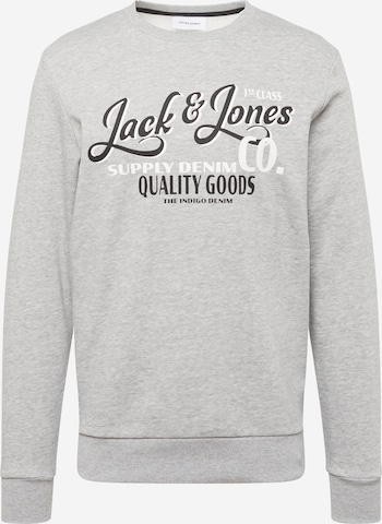 JACK & JONES - Sweatshirt 'ANDY' em cinzento: frente