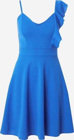 WAL G. Cocktailjurk 'RACHEL' in Blauw: voorkant