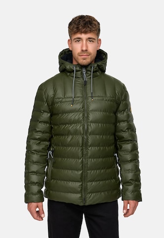 INDICODE JEANS Between-season jacket 'INAmiso' in Green: front
