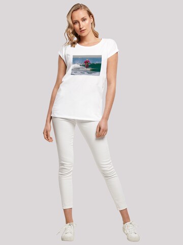 F4NT4STIC Shirt 'Batman TV Serie Joker Surfing' in Wit