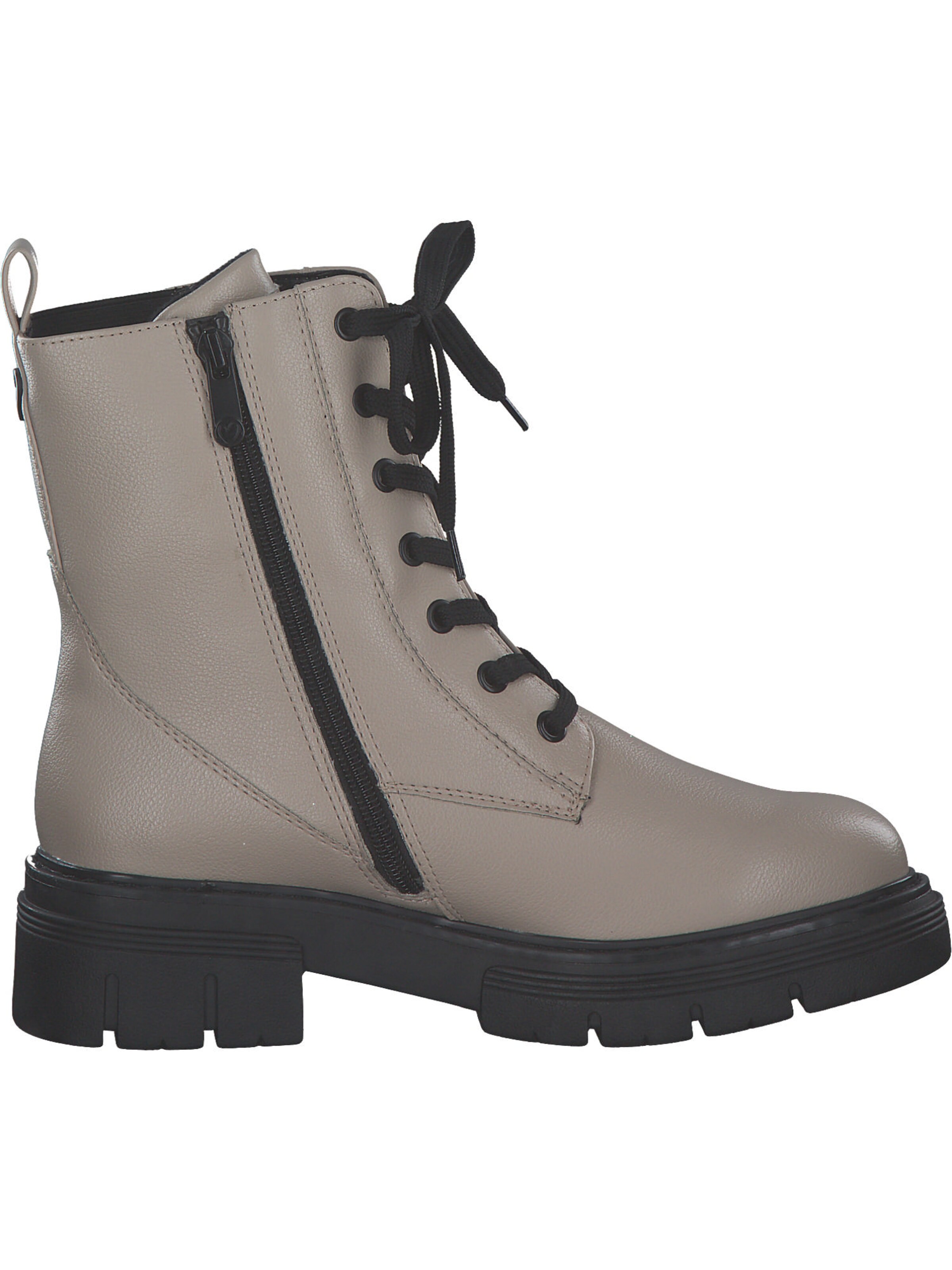 MARCO TOZZI Schnürstiefelette in Beige