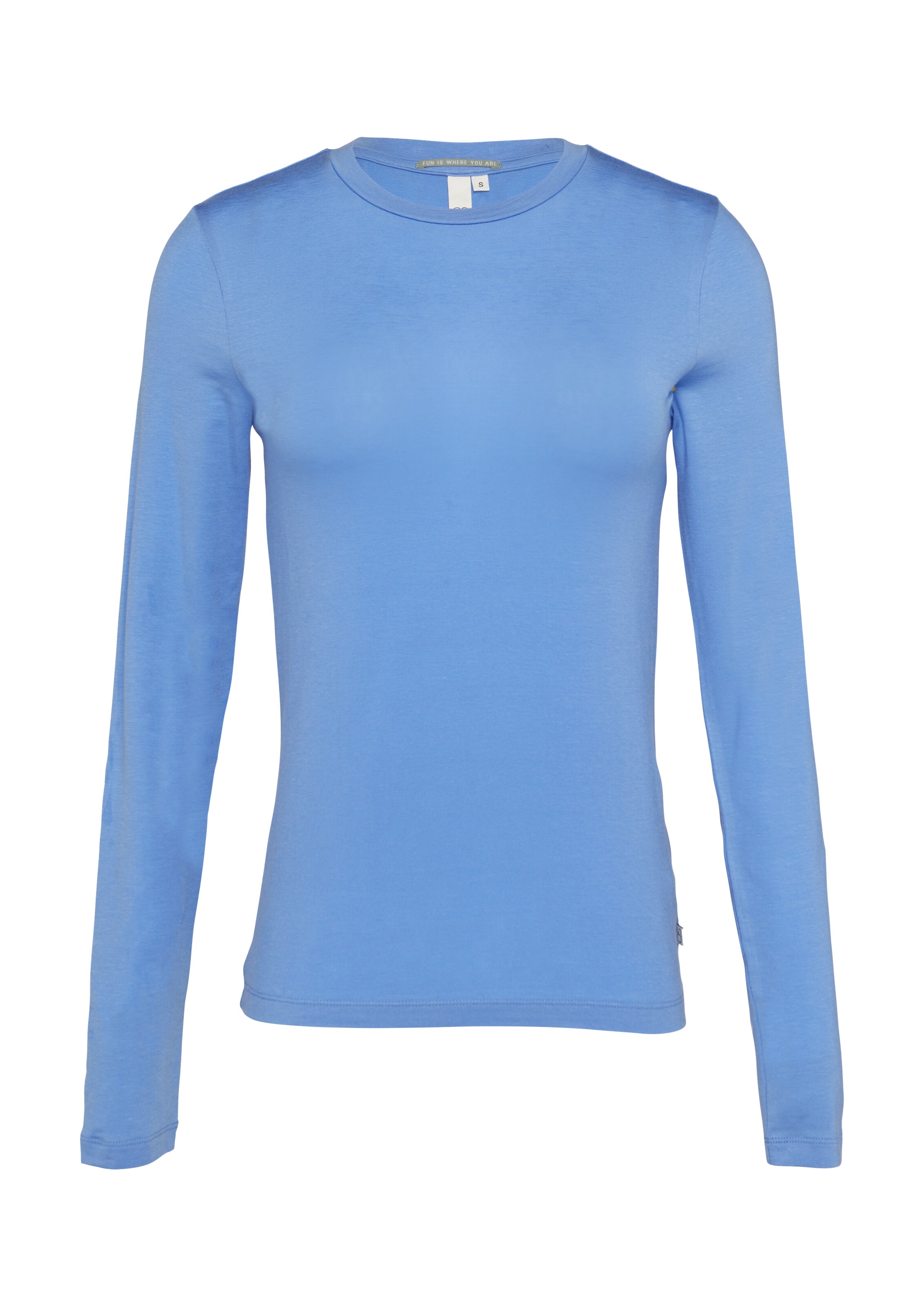 T-shirt QS en bleu : devant
