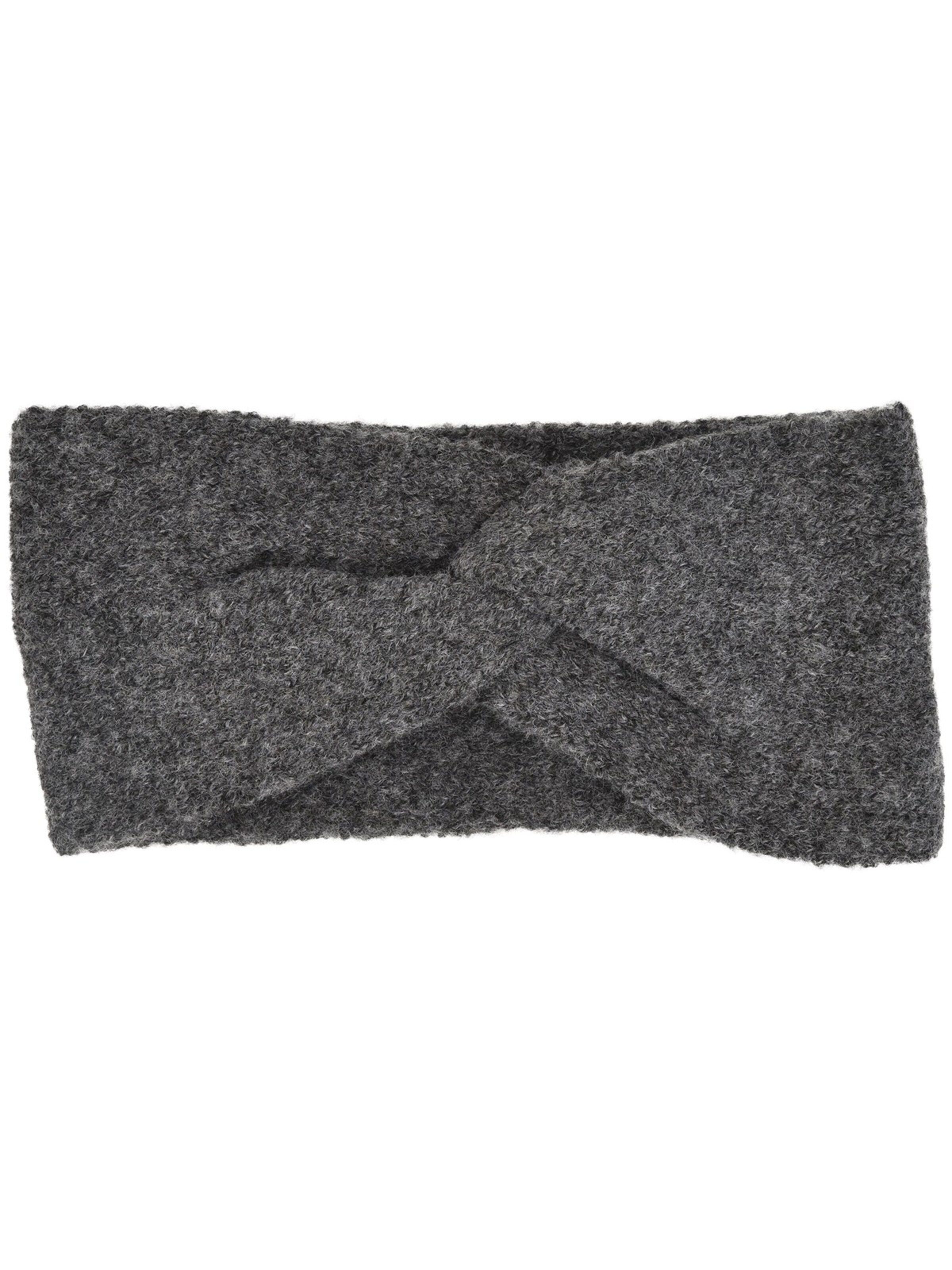 styleBREAKER Headband 'Feinstrick Stirnband Twist Knoten' in Grey