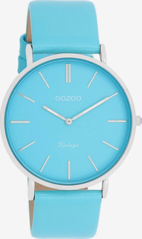 OOZOO Analog Watch in Blue: front