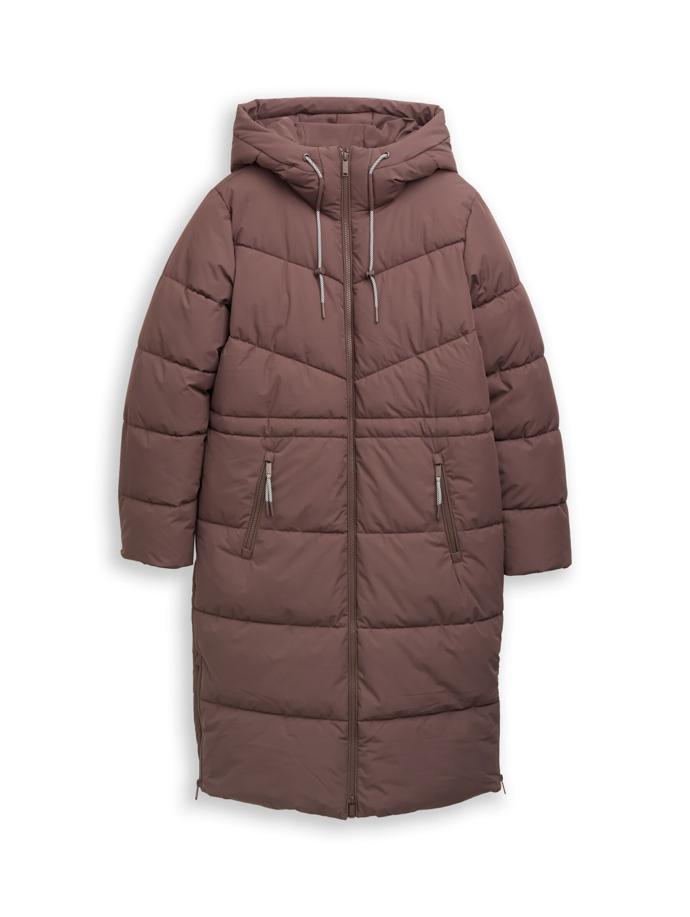 TOM TAILOR DENIM Winter coat in Brown: front