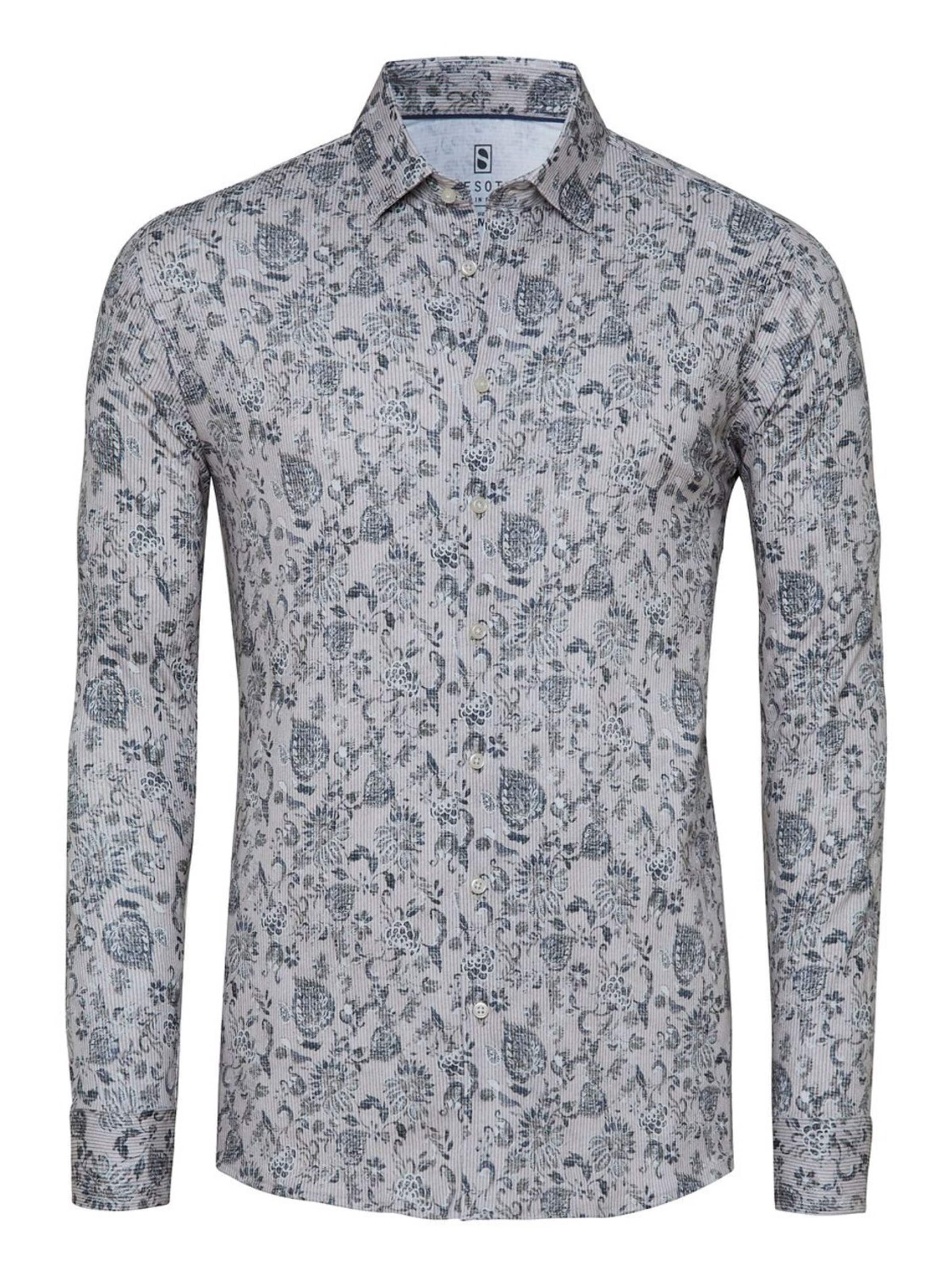 Coupe slim Chemise DESOTO en beige : devant