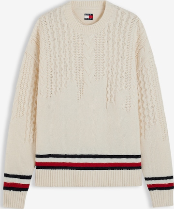 Tommy Jeans Tröja i beige: framsida