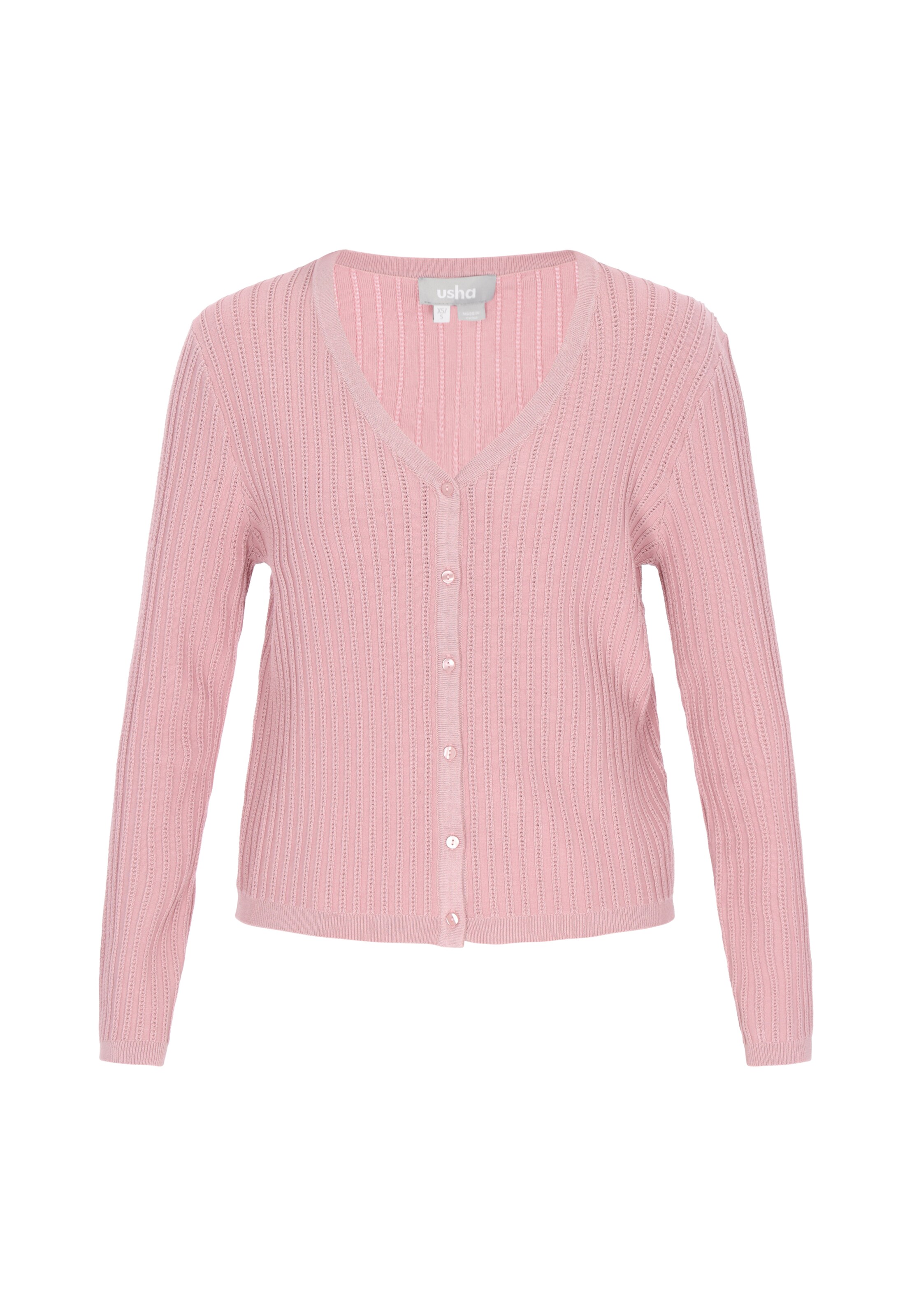 Usha Strickjacke in Pink: Vorderseite