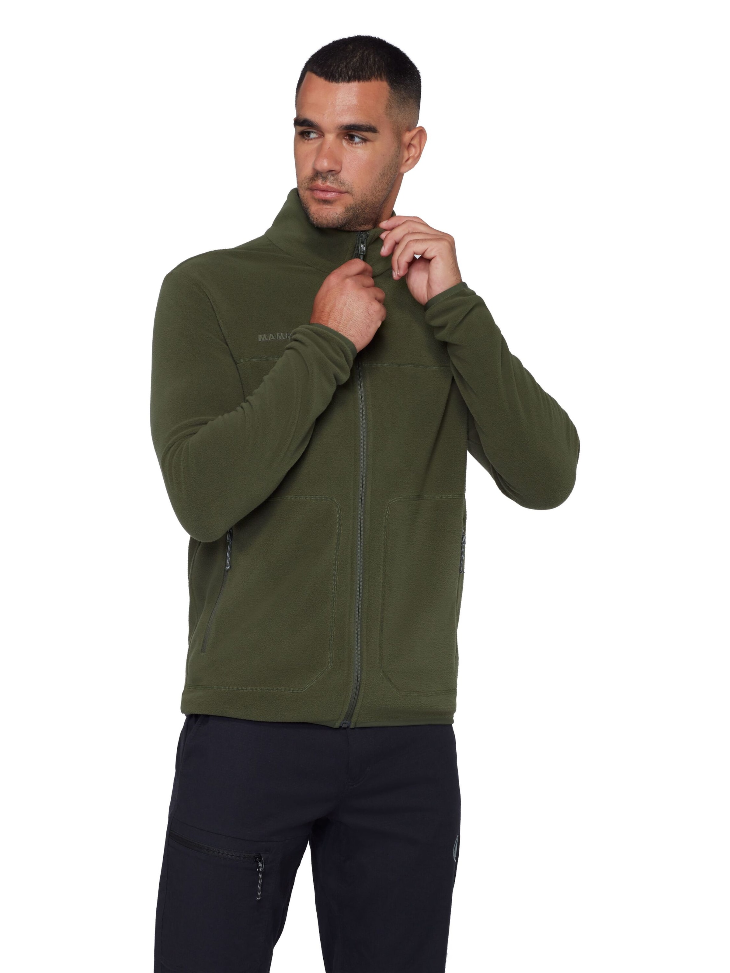 MAMMUT Athletic Fleece Jacket in Green: front