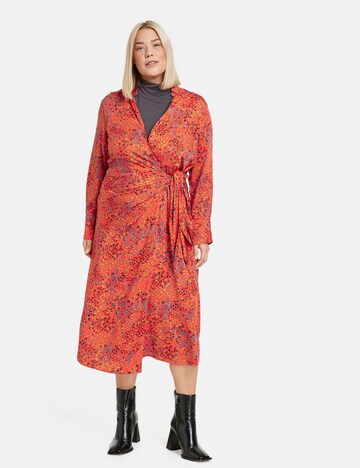 Robe-chemise SAMOON en rouge : devant