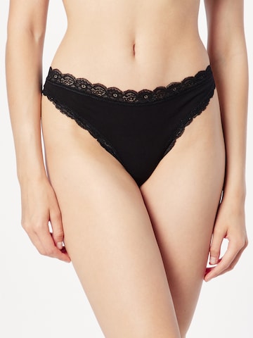 Lindex Thong in Black: front