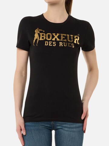 Boxeur des Rues Shirt 'Iconic Logo T-Shirt' in Black: front